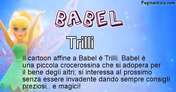 Babel - Personaggio dei cartoni associato a Babel