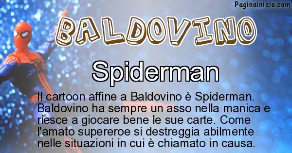 Baldovino - Personaggio dei cartoni associato a Baldovino