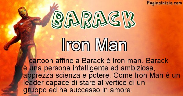 Barack - Personaggio dei cartoni associato a Barack