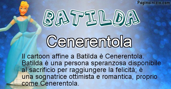 Batilda - Personaggio dei cartoni associato a Batilda