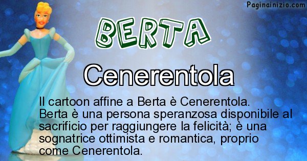 Berta - Personaggio dei cartoni associato a Berta