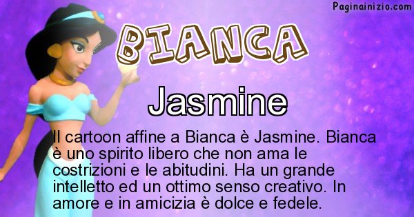 Bianca - Personaggio dei cartoni associato a Bianca