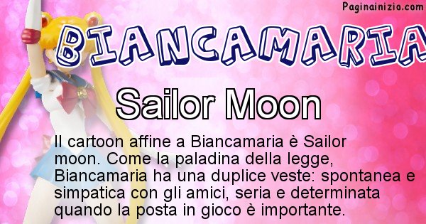 Biancamaria - Personaggio dei cartoni associato a Biancamaria