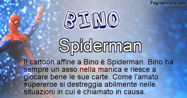 Bino - Personaggio dei cartoni associato a Bino