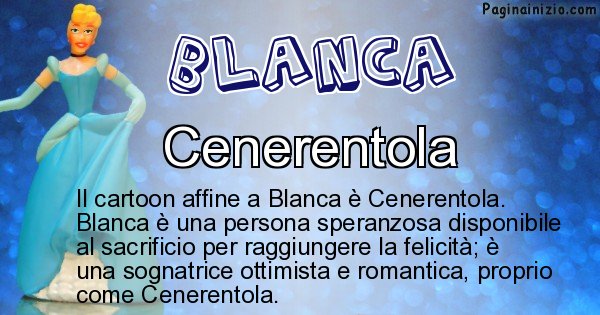 Blanca - Personaggio dei cartoni associato a Blanca