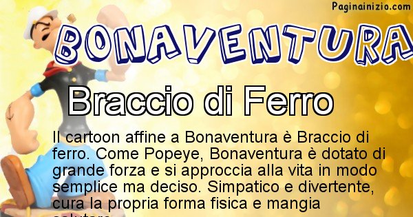 Bonaventura - Personaggio dei cartoni associato a Bonaventura