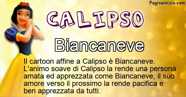 Calipso - Personaggio dei cartoni associato a Calipso