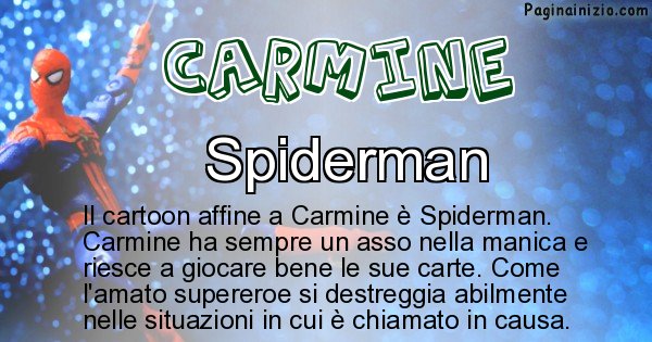 Carmine - Personaggio dei cartoni associato a Carmine