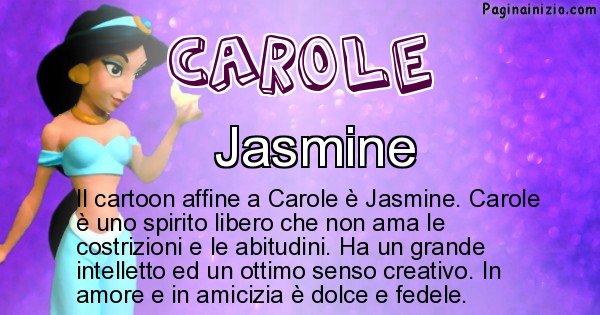 Carole - Personaggio dei cartoni associato a Carole