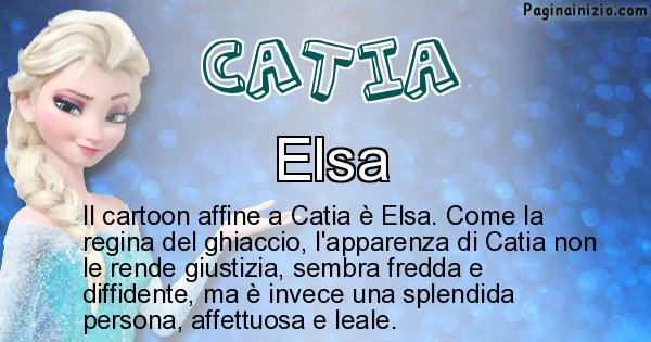 Catia - Personaggio dei cartoni associato a Catia