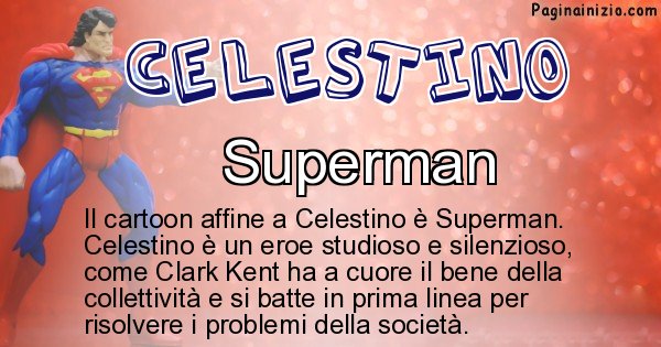 Celestino - Personaggio dei cartoni associato a Celestino