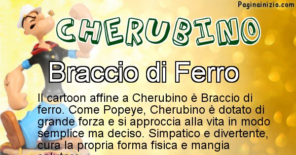 Cherubino - Personaggio dei cartoni associato a Cherubino