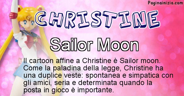 Christine - Personaggio dei cartoni associato a Christine