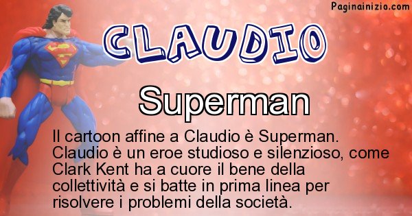Claudio - Personaggio dei cartoni associato a Claudio