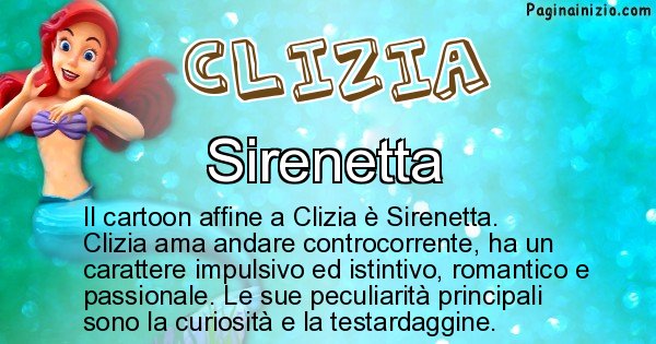 Clizia - Personaggio dei cartoni associato a Clizia