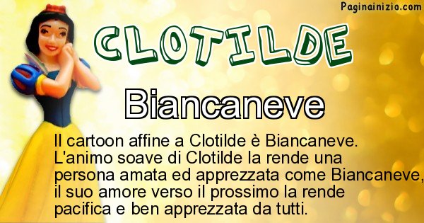 Clotilde - Personaggio dei cartoni associato a Clotilde