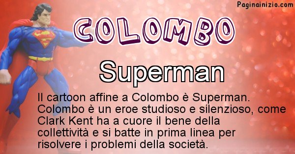 Colombo - Personaggio dei cartoni associato a Colombo