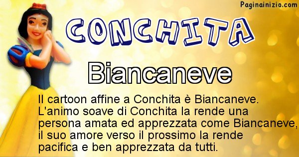 Conchita - Personaggio dei cartoni associato a Conchita
