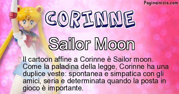 Corinne - Personaggio dei cartoni associato a Corinne