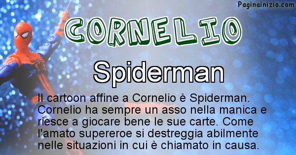 Cornelio - Personaggio dei cartoni associato a Cornelio