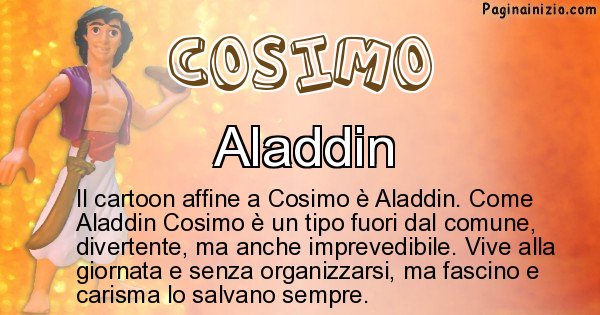 Cosimo - Personaggio dei cartoni associato a Cosimo