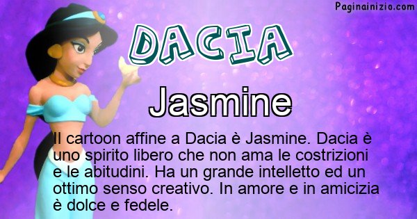 Dacia - Personaggio dei cartoni associato a Dacia