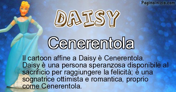 Daisy - Personaggio dei cartoni associato a Daisy