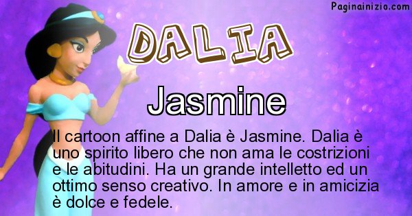 Dalia - Personaggio dei cartoni associato a Dalia