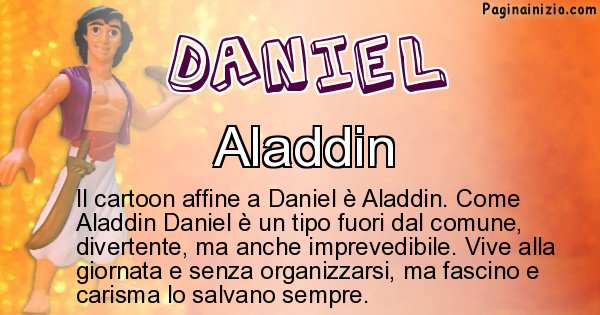 Daniel - Personaggio dei cartoni associato a Daniel