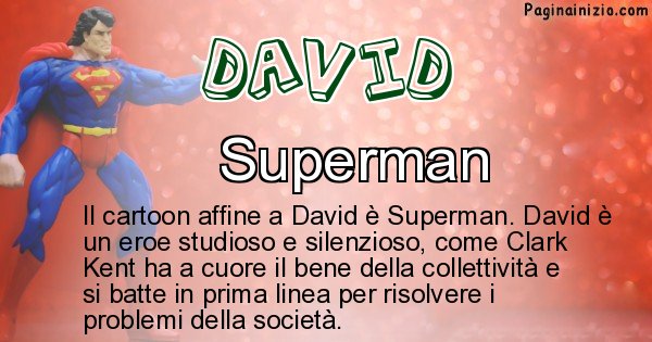 David - Personaggio dei cartoni associato a David