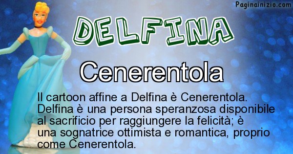 Delfina - Personaggio dei cartoni associato a Delfina