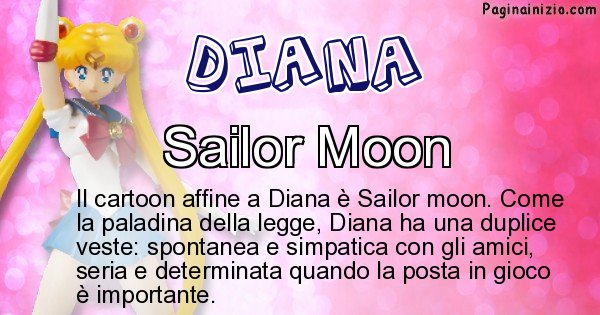 Diana - Personaggio dei cartoni associato a Diana