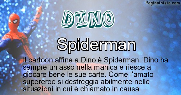 Dino - Personaggio dei cartoni associato a Dino