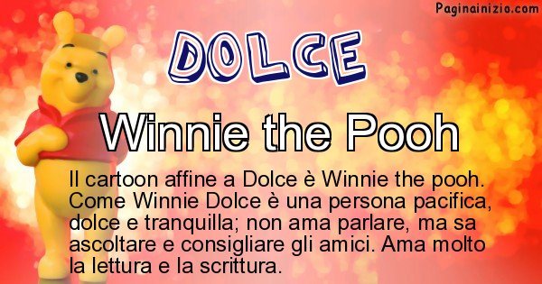 Dolce - Personaggio dei cartoni associato a Dolce