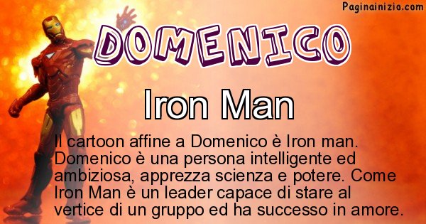 Domenico - Personaggio dei cartoni associato a Domenico