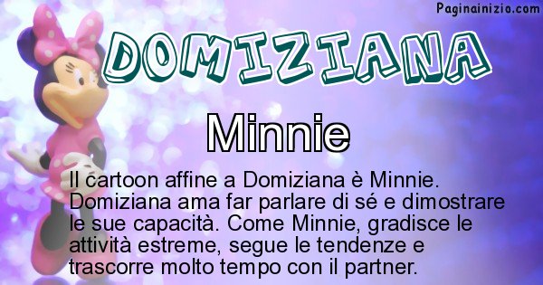 Domiziana - Personaggio dei cartoni associato a Domiziana