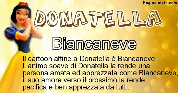 Donatella - Personaggio dei cartoni associato a Donatella