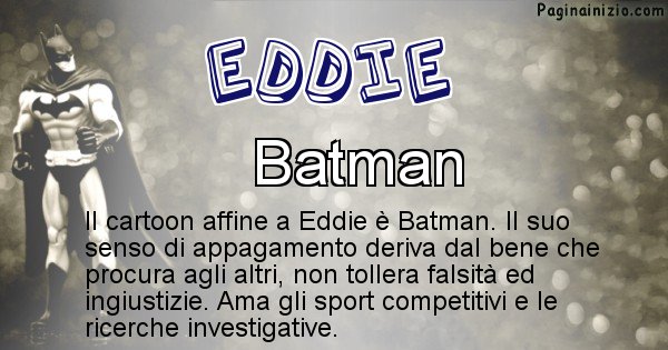 Eddie - Personaggio dei cartoni associato a Eddie
