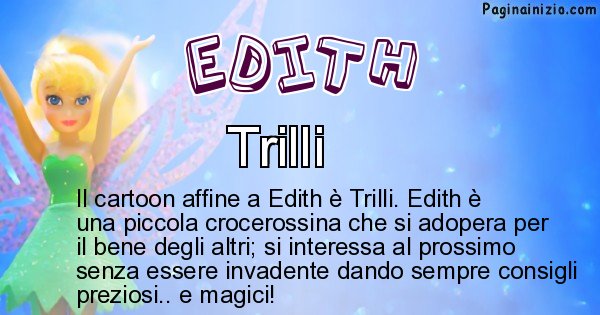 Edith - Personaggio dei cartoni associato a Edith