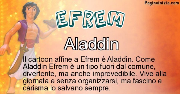 Efrem - Personaggio dei cartoni associato a Efrem