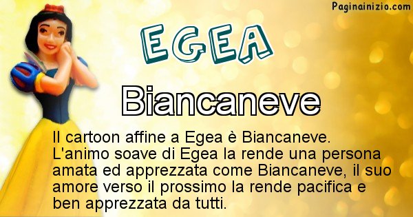 Egea - Personaggio dei cartoni associato a Egea