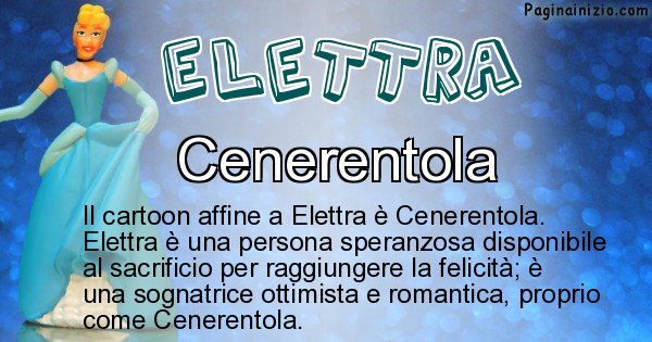 Elettra - Personaggio dei cartoni associato a Elettra