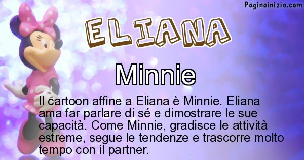 Eliana - Personaggio dei cartoni associato a Eliana