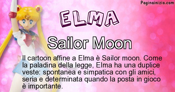 Elma - Personaggio dei cartoni associato a Elma