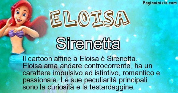 Eloisa - Personaggio dei cartoni associato a Eloisa