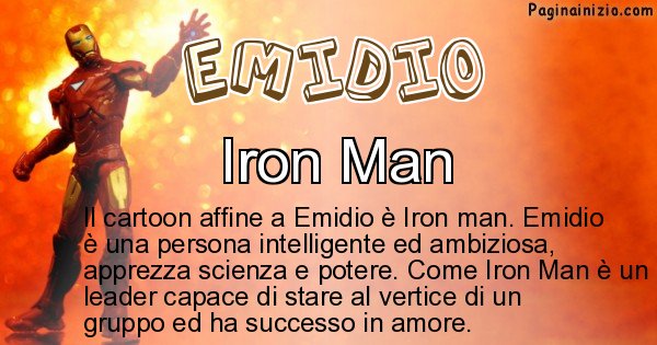 Emidio - Personaggio dei cartoni associato a Emidio