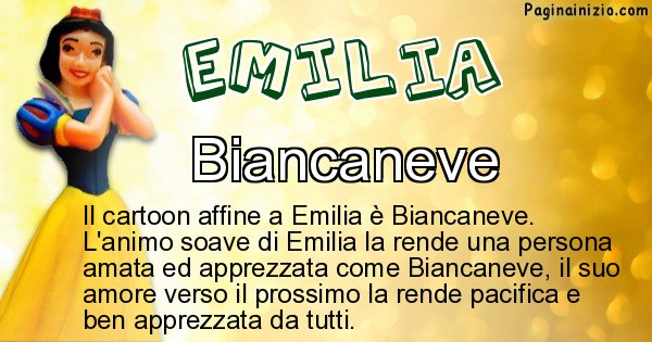Emilia - Personaggio dei cartoni associato a Emilia