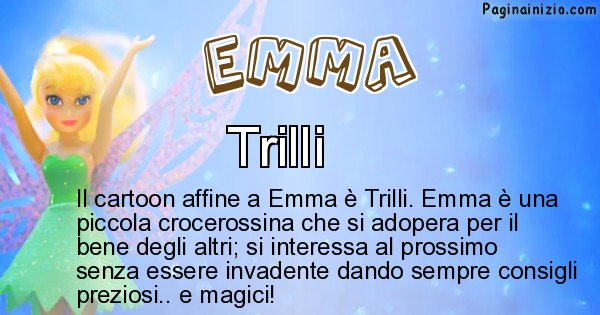 Emma - Personaggio dei cartoni associato a Emma