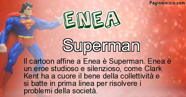 Enea - Personaggio dei cartoni associato a Enea