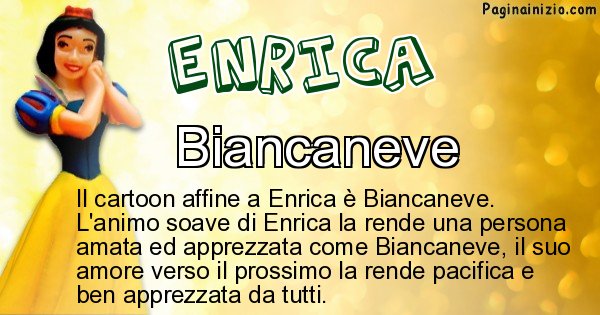 Enrica - Personaggio dei cartoni associato a Enrica